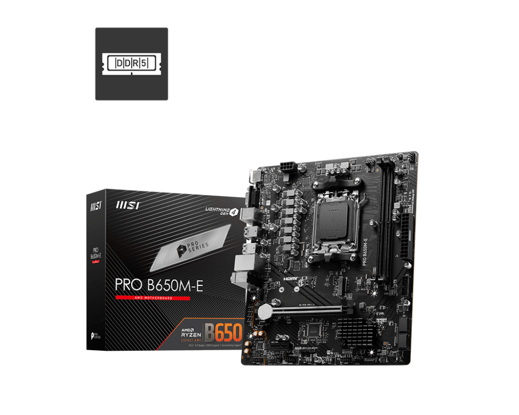 MSI Motherboard Pro B650M-E DDR5 MSI Motherboard Pro B650M-E DDR5